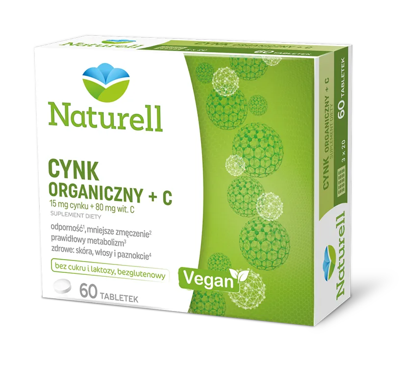 Cynk organiczny + C 60 tabl.