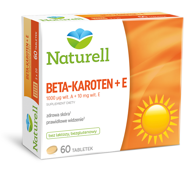 Naturell Betakaroten + E (60 tabletek) Produkty Naturell