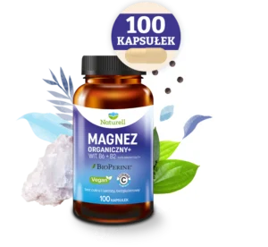 Magnez organiczny+ 100 kaps.